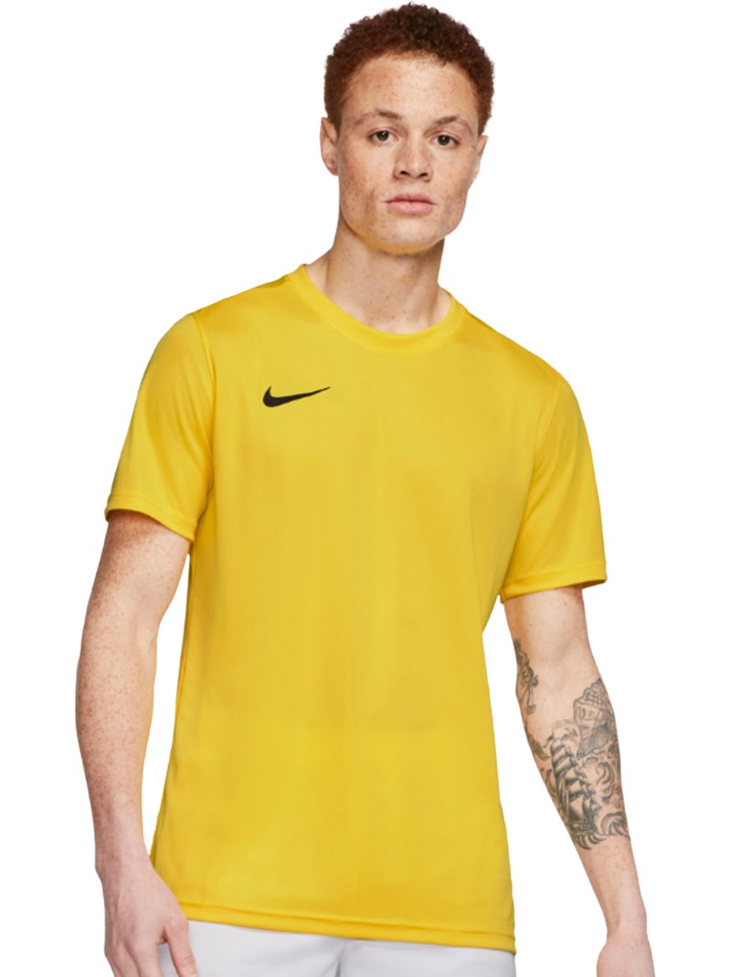 Nike - Maillot manches courtes DRY PARK Jaune - Kiabi