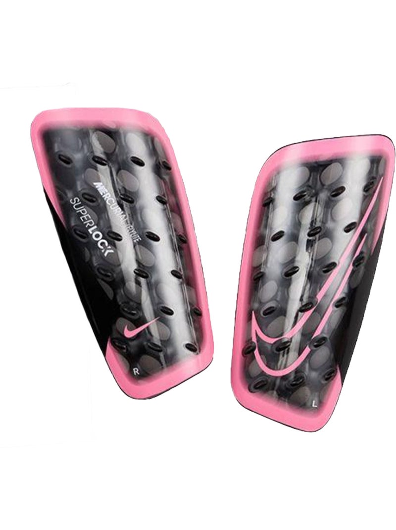 Nike - Protège-tibias à enfiler MERCURIAL FLYLITE Noir Rose - Kiabi