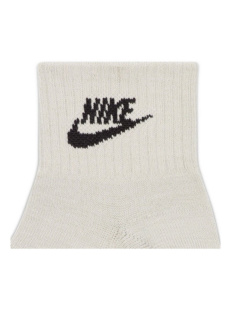 Nike - Socquettes EVERYDAY ESSENTIAL Blanc Gris Noir - Kiabi