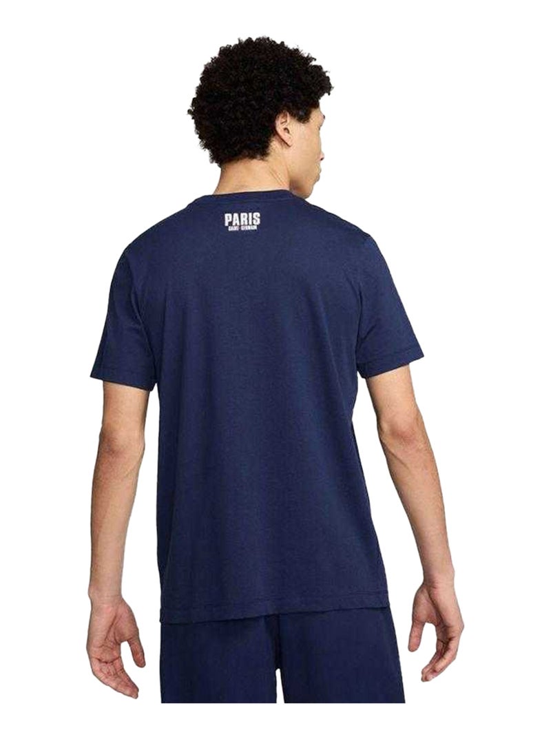 Nike - T-shirt style Paris Saint-Germain Bleu marine - Kiabi