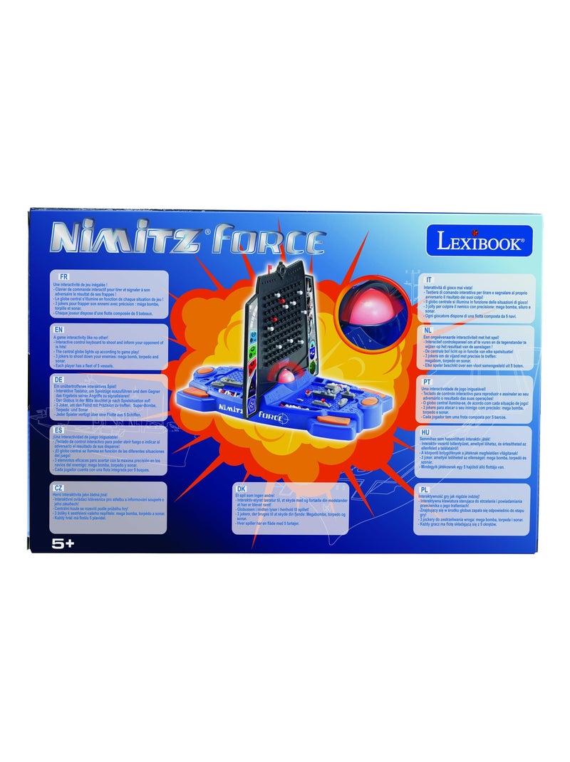 Nimitz Force - Bataille navale électronique avec effets sonores et lumineux Bleu - Kiabi
