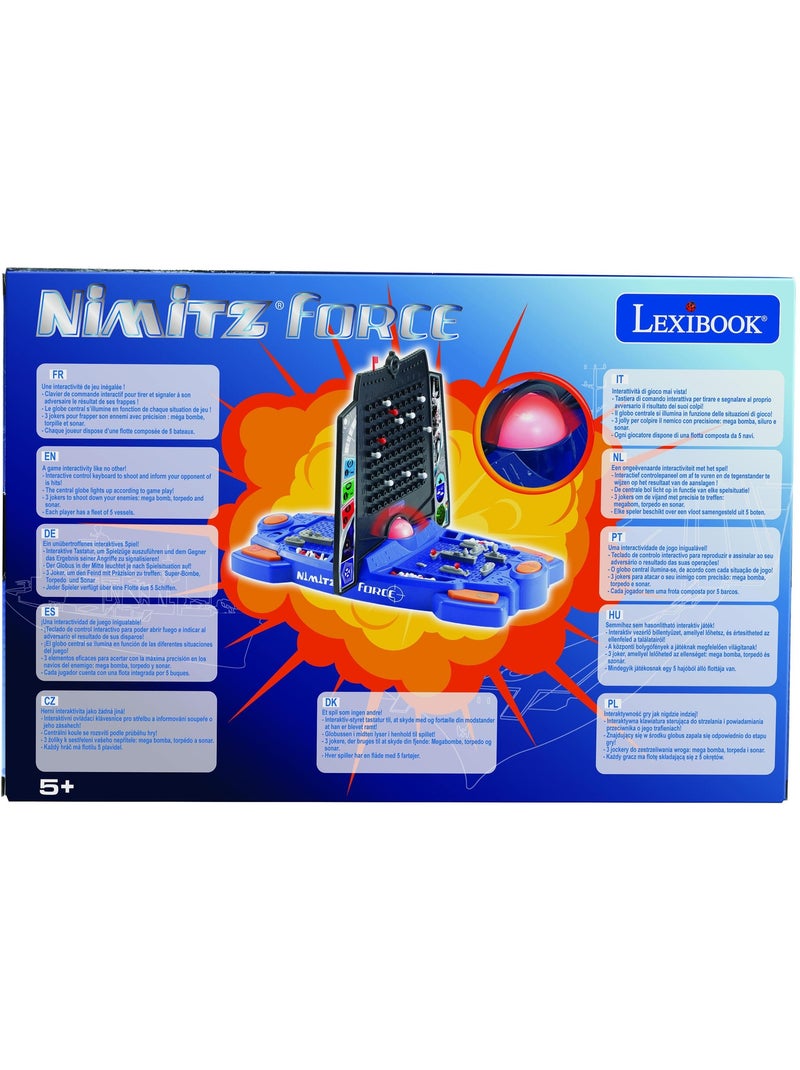 Nimitz force - bataille navale électronique avec effets sonores et lumineux Bleu - Kiabi