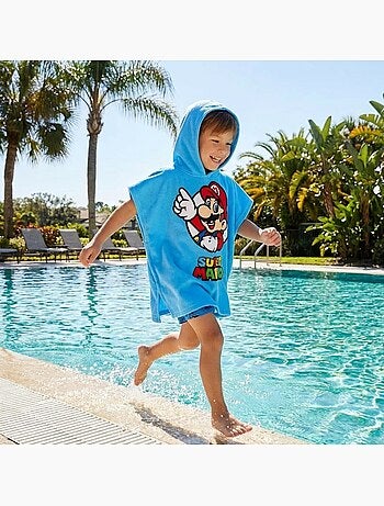 Nintendo - poncho de bain à capuche imprimé