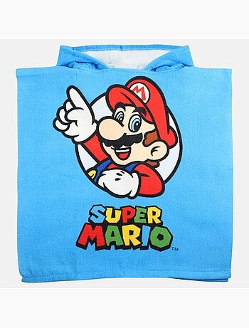 Nintendo - poncho de bain à capuche imprimé