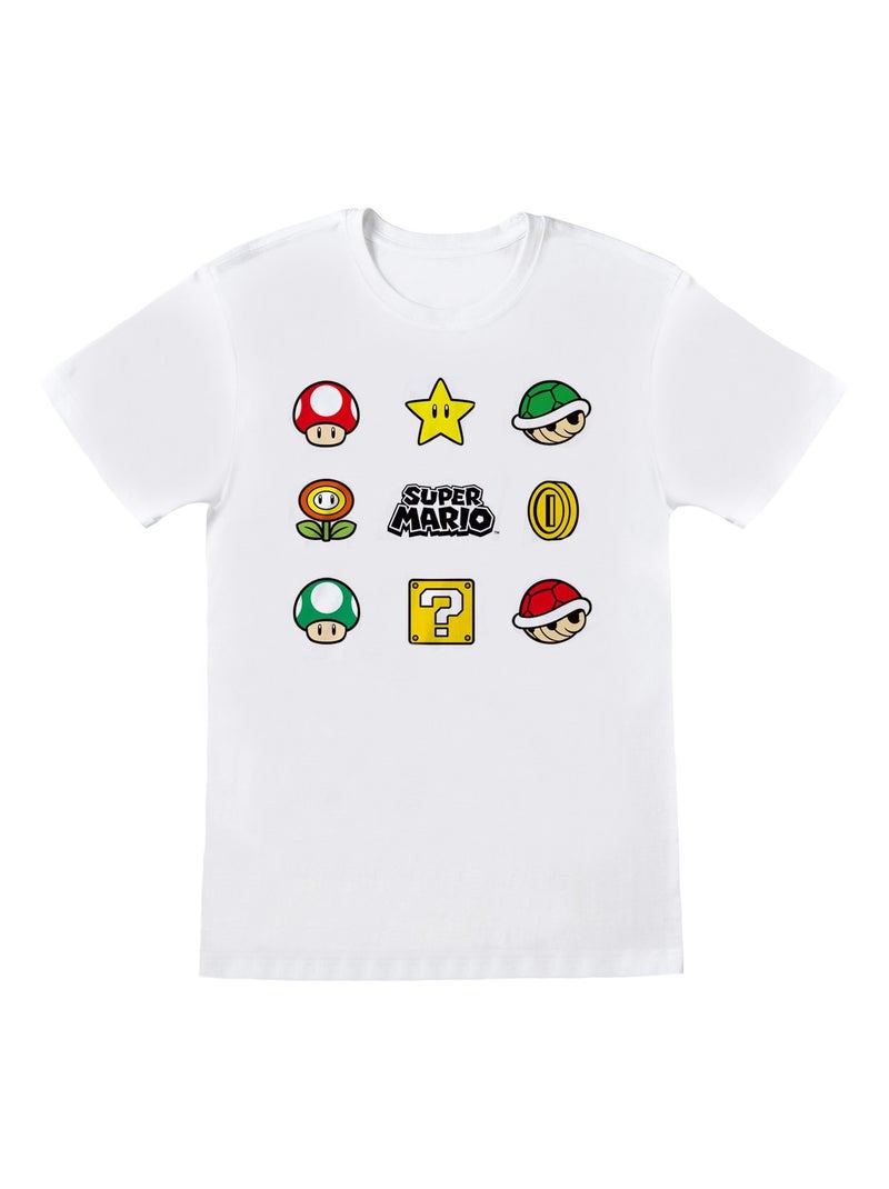 Nintendo - T-shirt SUPER Blanc - Kiabi
