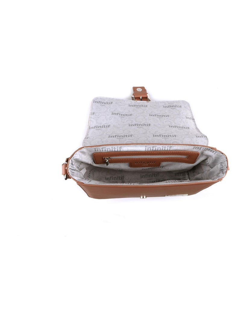 NO NAME - SAC A MAIN BOSSUELLE Marron - Kiabi