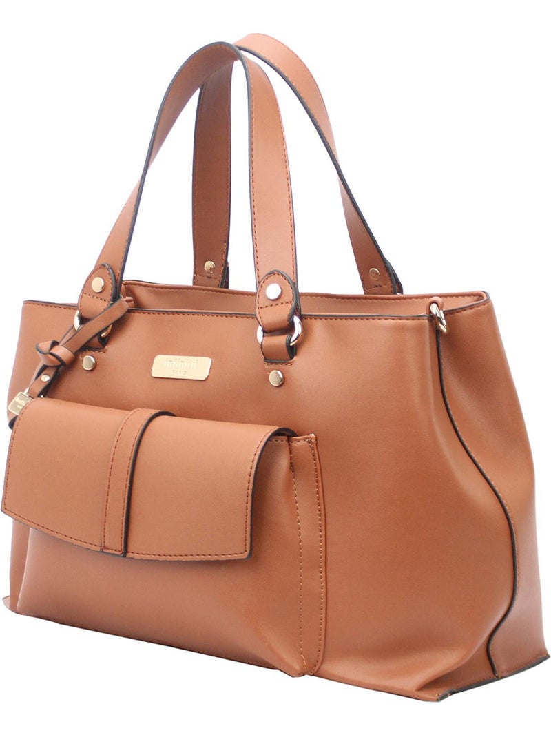 NO NAME - SAC A MAIN LIS Marron - Kiabi