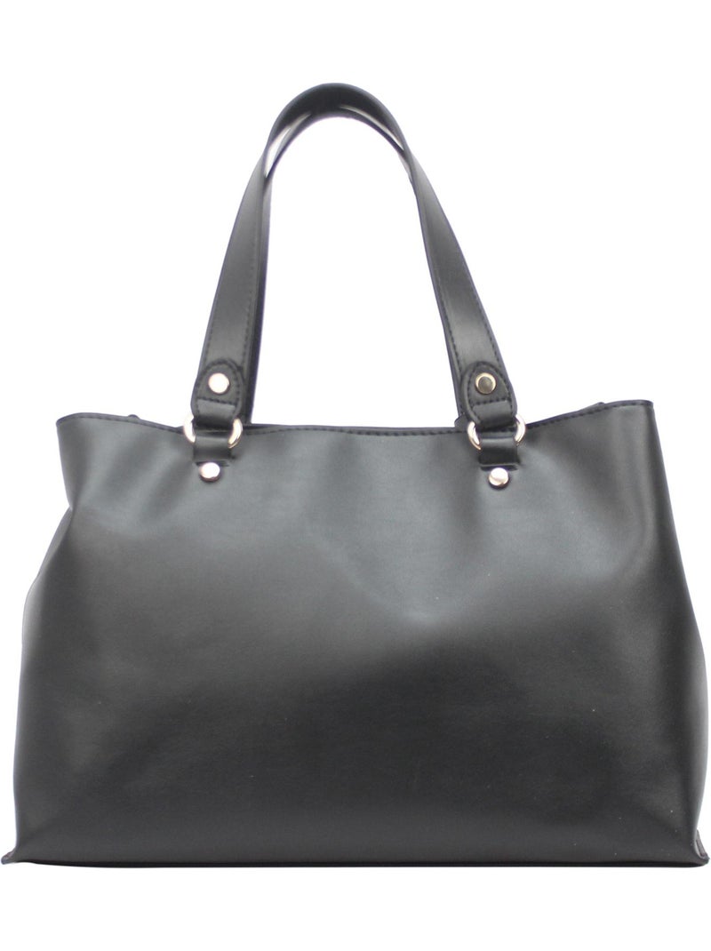 NO NAME - SAC A MAIN LIS Noir - Kiabi