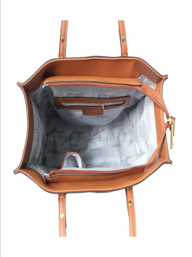 NO NAME - SAC A MAIN NARCISSE Marron - Kiabi