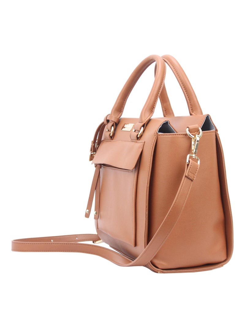 NO NAME - SAC A MAIN PETUNIA Marron - Kiabi