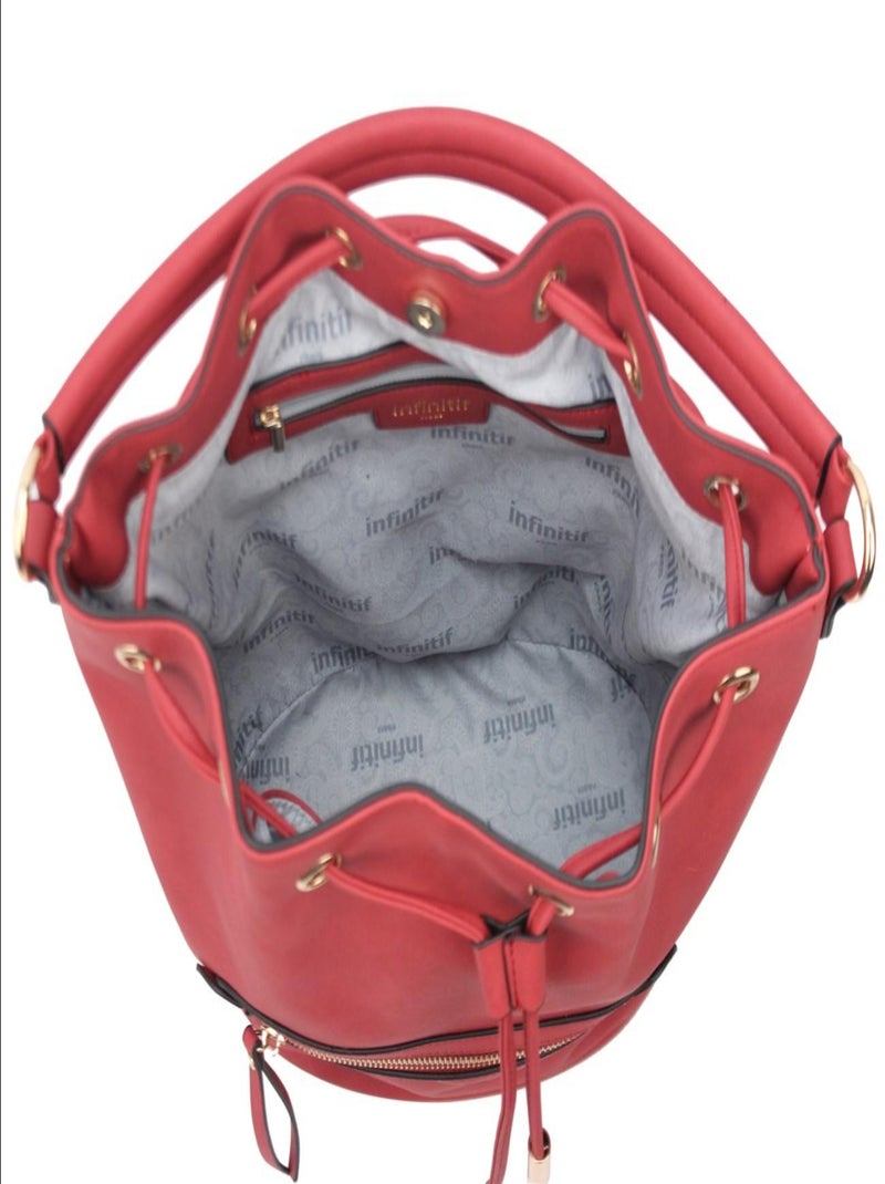 NO NAME - SAC A MAIN ROBINETTE Rouge - Kiabi