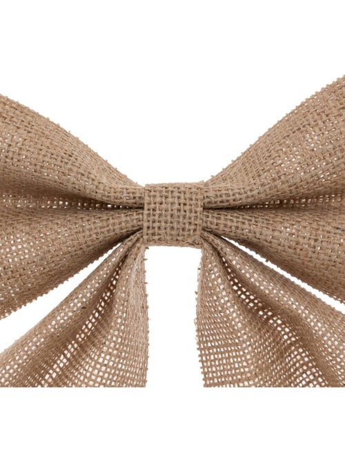 Noeud déco givré 20 x 24 cm jute beige - Kiabi
