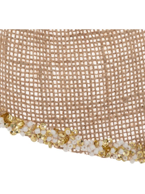 Noeud déco givré 20 x 24 cm jute beige - Kiabi