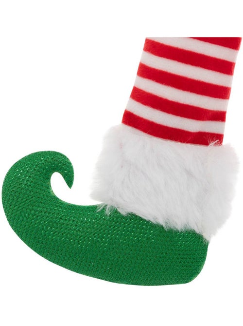 Nœud déco lutin 24 x 32 cm vert et rouge - Kiabi