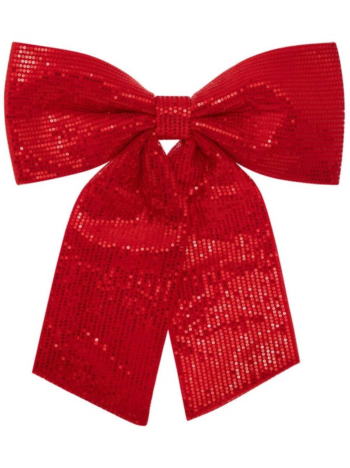 Nœud déco sequins 39 x 47 cm rouge - Kiabi