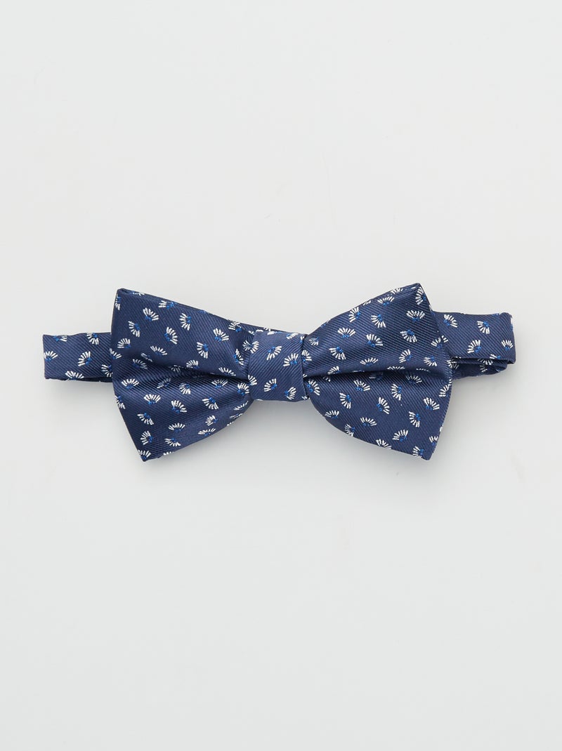 Noeud papillon avec imprimé fantaisie Bleu - Kiabi