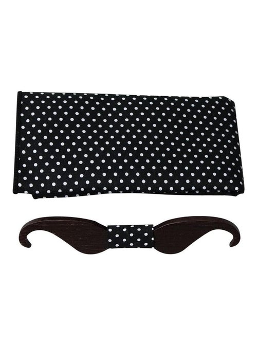 Noeud papillon bois MOUSTACHE - Kiabi