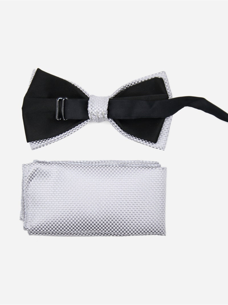 Noeud Papillon en coffret - Yves Enzo Argent - Kiabi