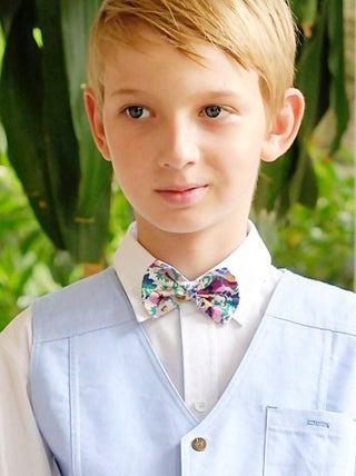 Noeud Papillon Enfant  Fleuri    Costume Mariage - La Faute à Voltaire