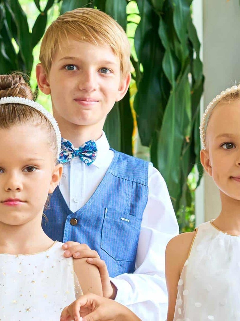 Noeud Papillon  Fleuri  et    Cérémonie - La Faute à Voltaire Bleu - Kiabi