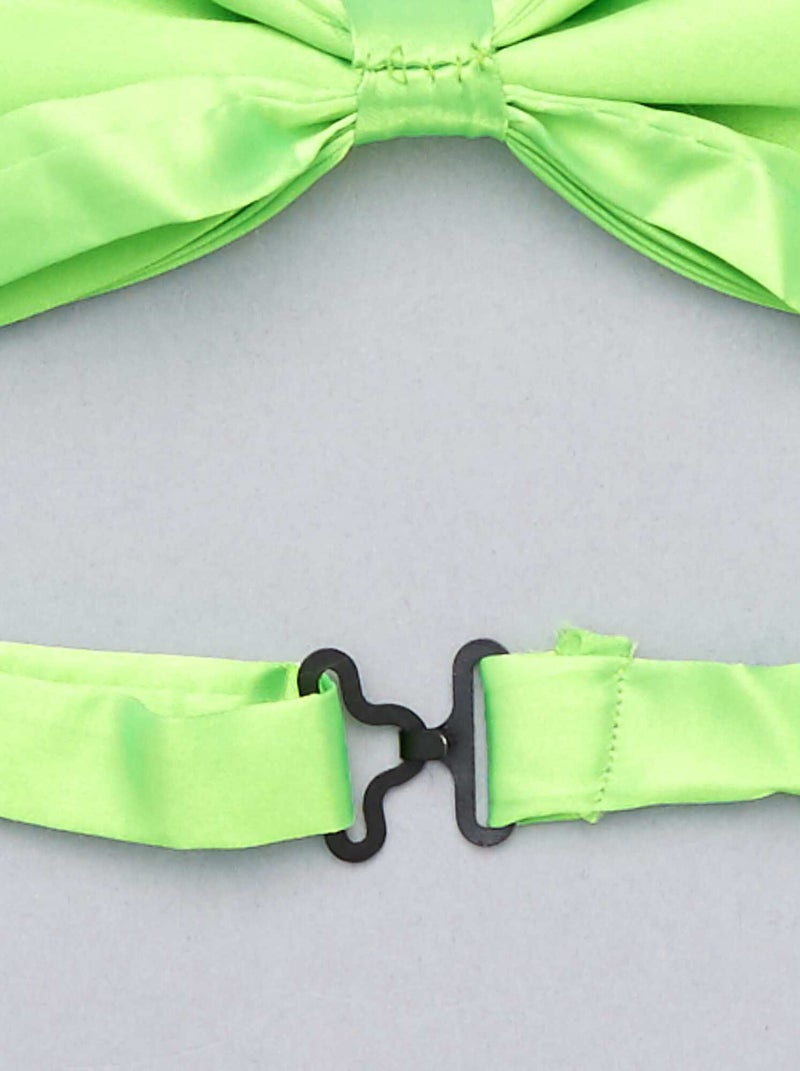 Noeud papillon fluo vert - Kiabi
