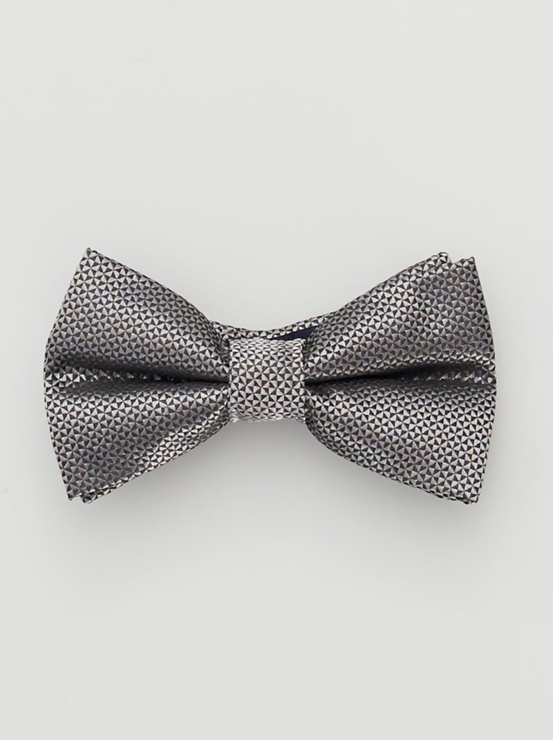 Nœud papillon gris - Kiabi