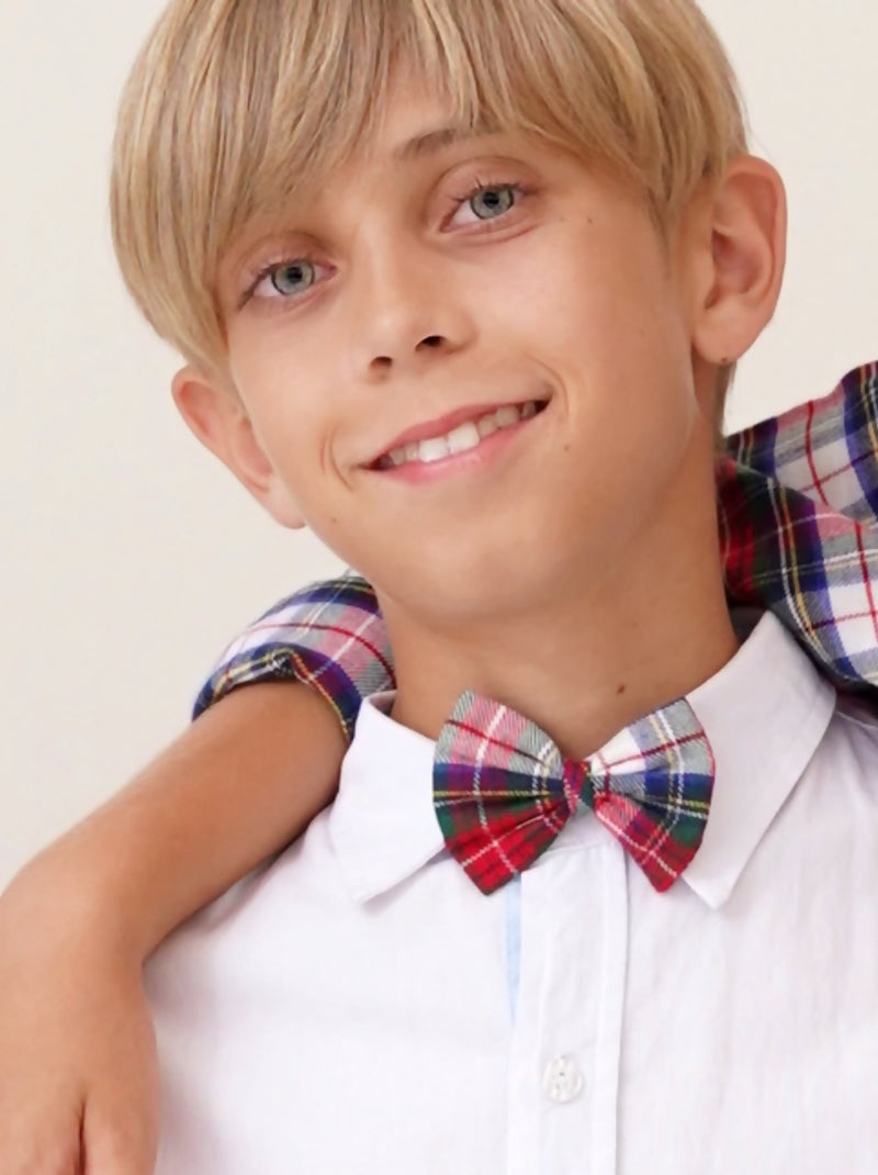 Nœud Papillon Noël Enfant Carreaux Tartan La Faute à Voltaire