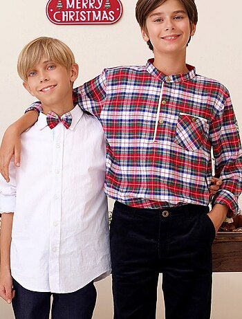 Nœud Papillon Noël Enfant Tartan - La Faute à Voltaire