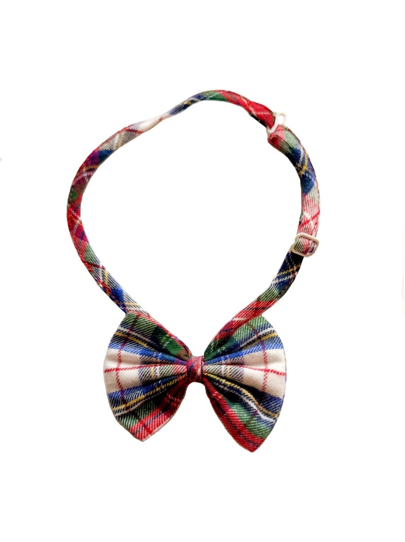 Nœud Papillon Noël Enfant  Tartan   - La Faute à Voltaire Blanc Rouge - Kiabi