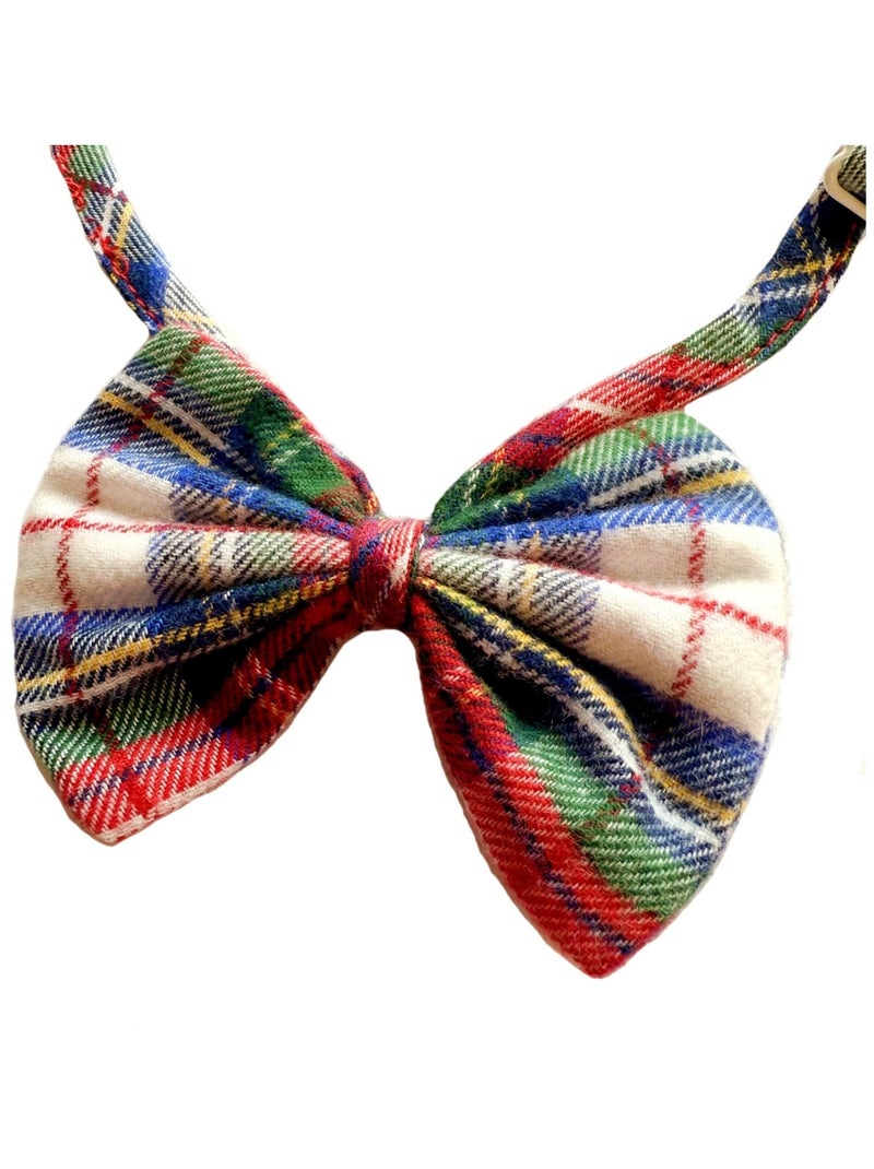 Nœud Papillon Noël Enfant  Tartan   - La Faute à Voltaire Blanc Rouge - Kiabi