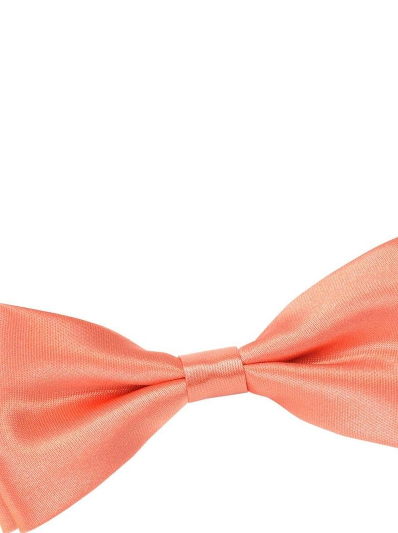 Noeud Papillon Satin - Fabriqué en Europe Orange corail - Kiabi