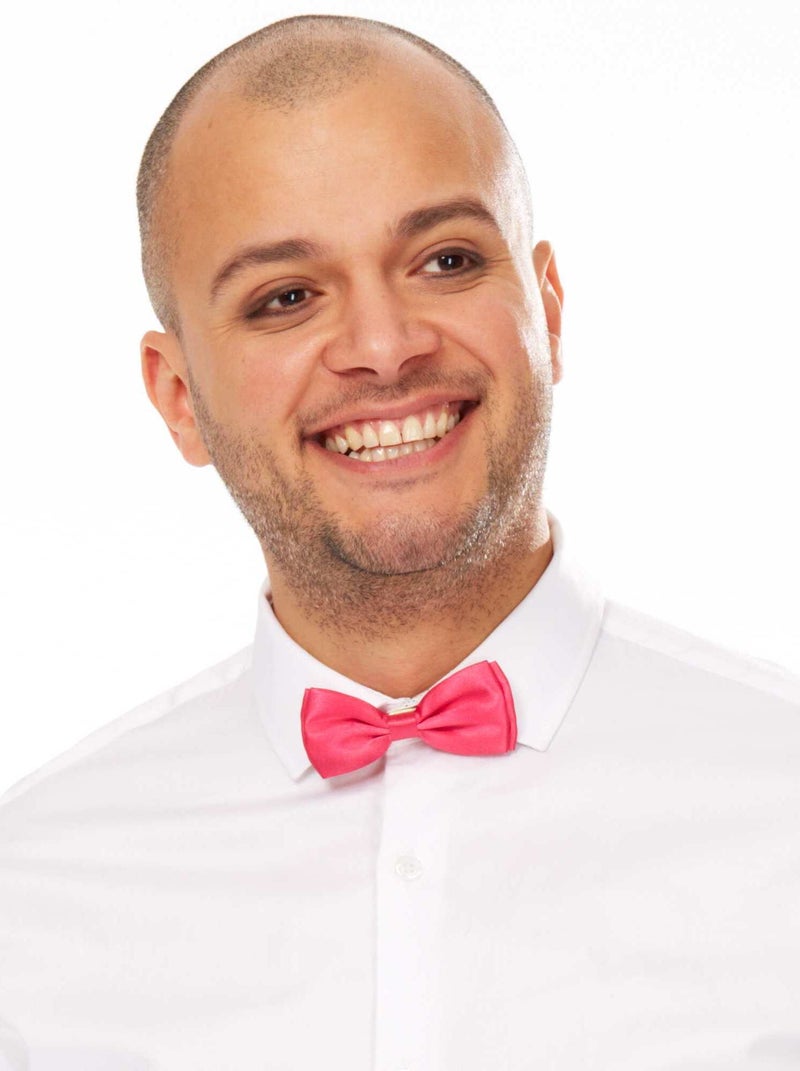 Noeud papillon satin rose - Kiabi