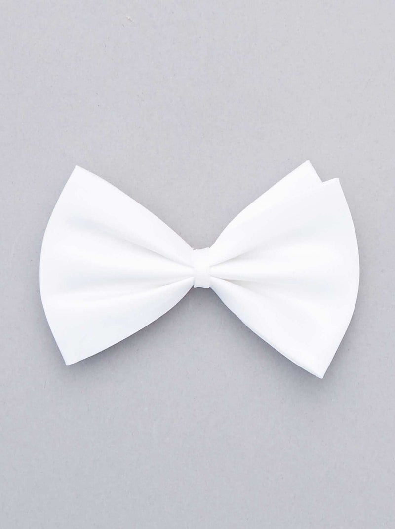 Noeud papillon uni blanc - Kiabi