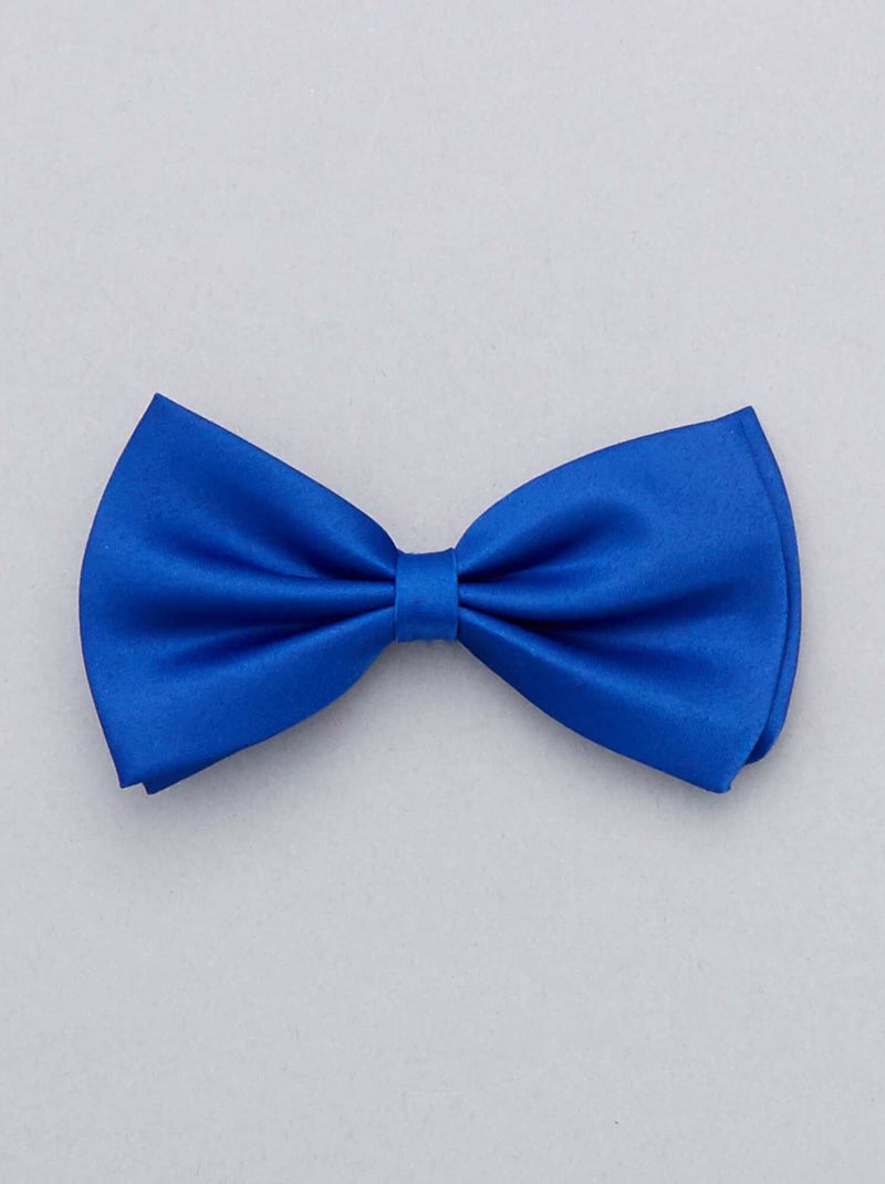 Noeud papillon uni bleu - Kiabi