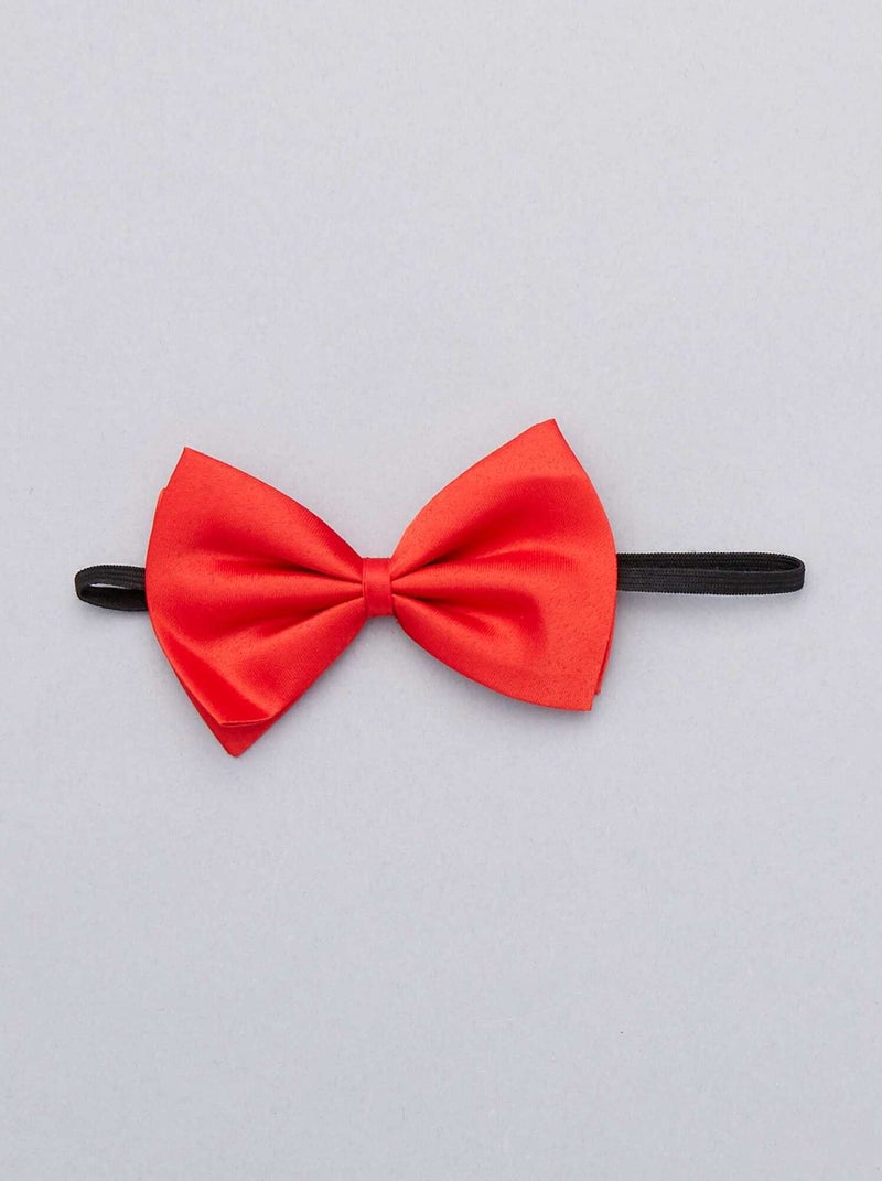 Noeud papillon uni rouge - Kiabi