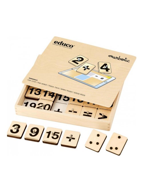 Nombres magiques - en bois - jeu Montessori - Kiabi