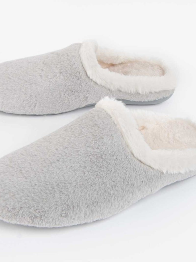 Northome Pantoufle Grosslip Gris - Kiabi