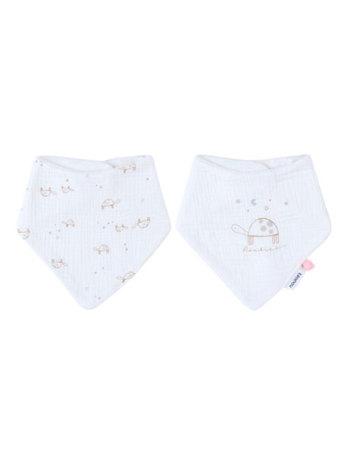 Noukie's - Lot de 2 bavoirs bandanas - Kiabi