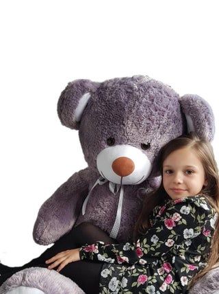 Nounours En Peluche Énorme Teddy Bear 75+85 Gris