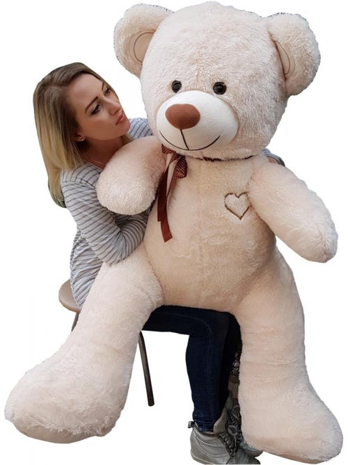Nounours en peluche énorme Teddy Bear 75+85 - Kiabi