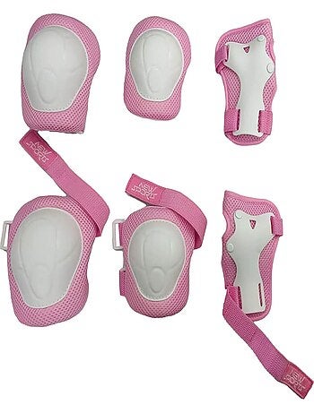 NSP Set de protections Taille M de 25-50 kg rose