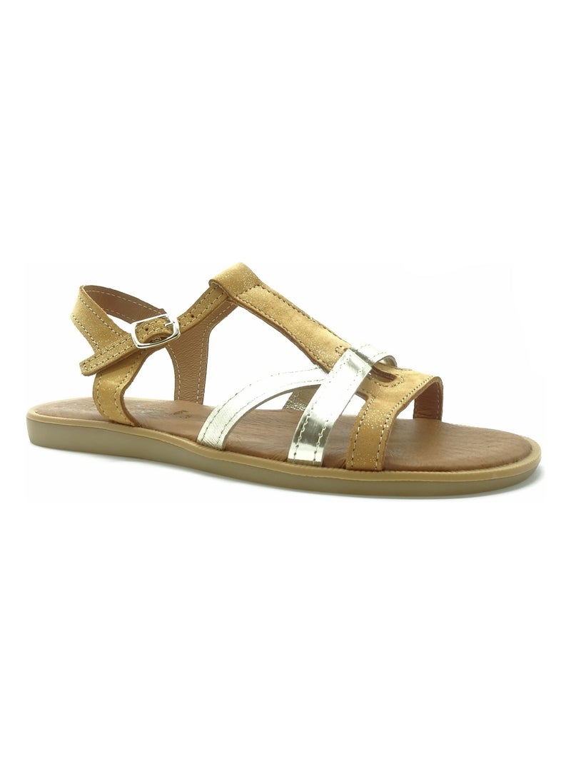 Nu Pieds Bellamy Marron Marron - Kiabi