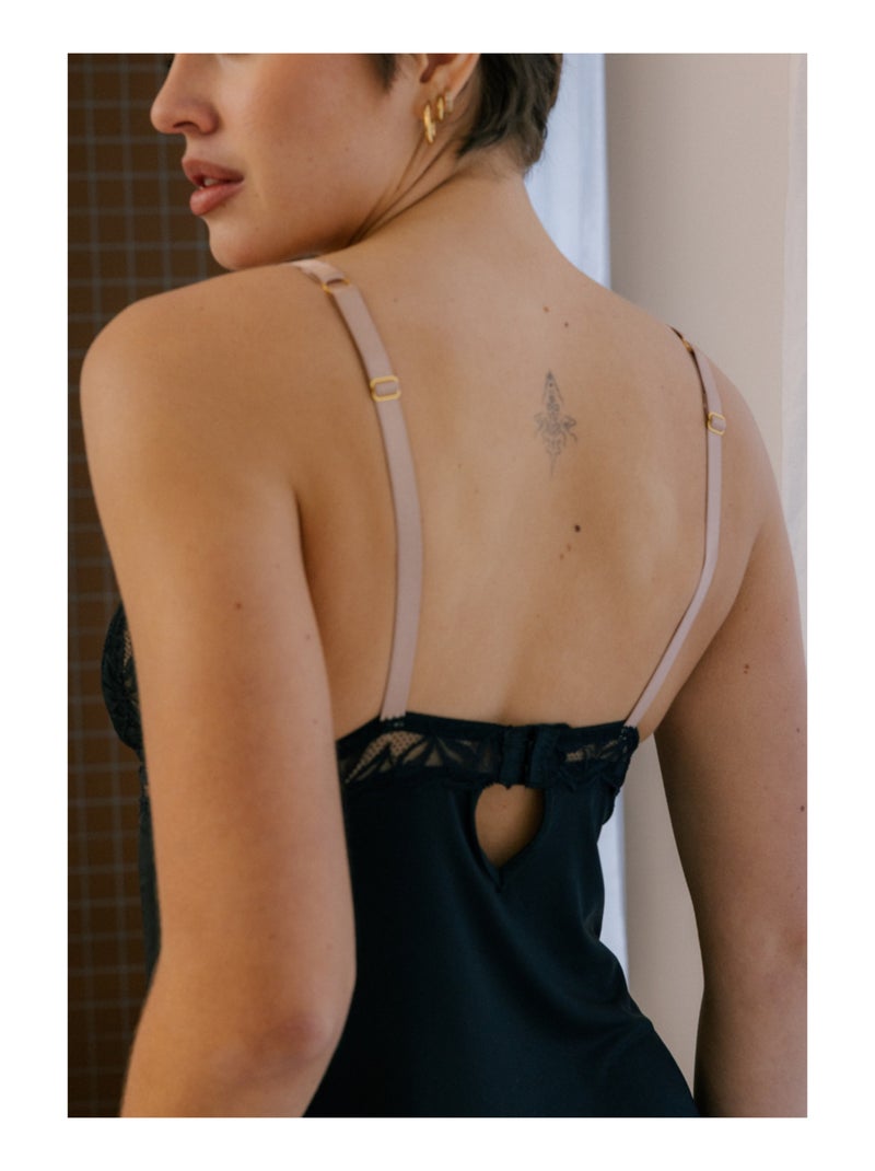Nuisette à coques amovibles Billie Noir - Kiabi