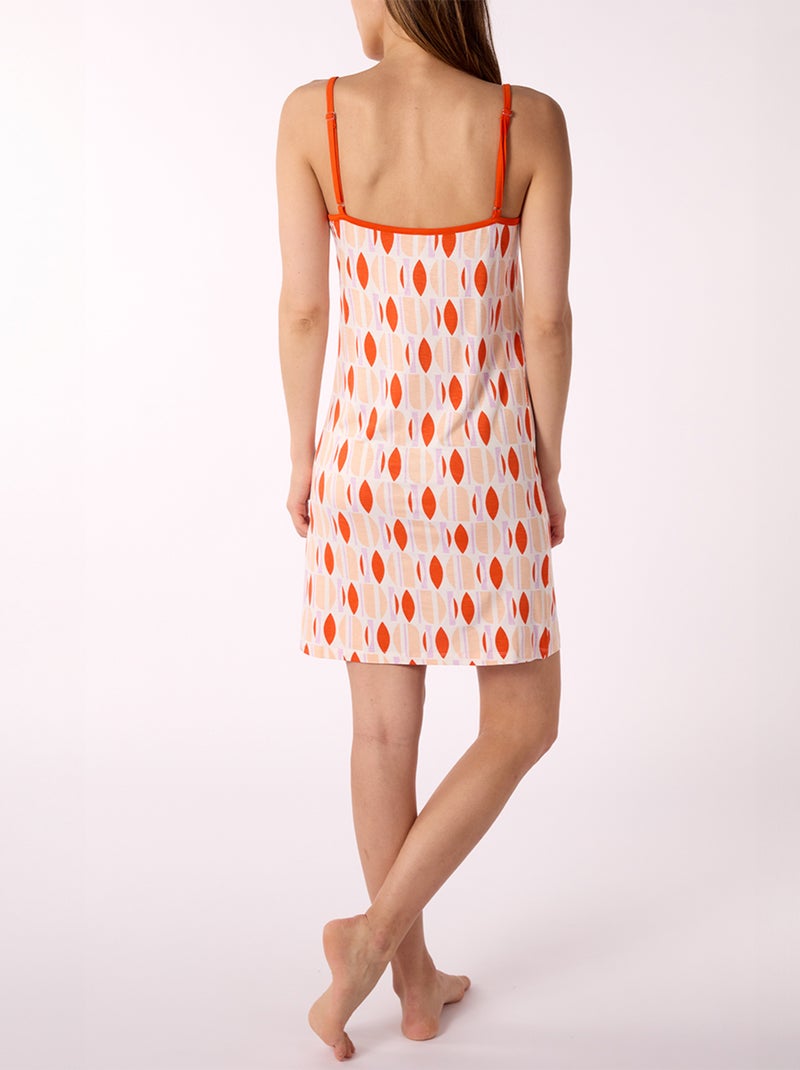 Nuisette   ATTITUDE orange - MELISSA BROWN Blanc - Kiabi
