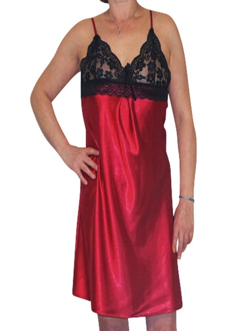 Nuisette avec dentelle Bleu turquoise - Kiabi