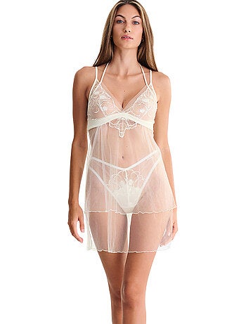 Nuisette courte transparente MIRACLE MARIAGE