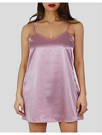 nuisette en satin Kebello