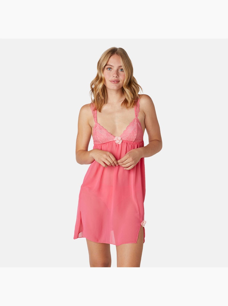 Nuisette ETOILE - Brigitte Bardot Lingerie Rose - Kiabi