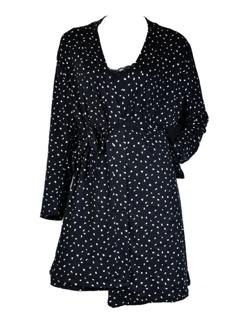 Nuisette Femme Confort Ensemble 2 Pièces Noir - Kiabi