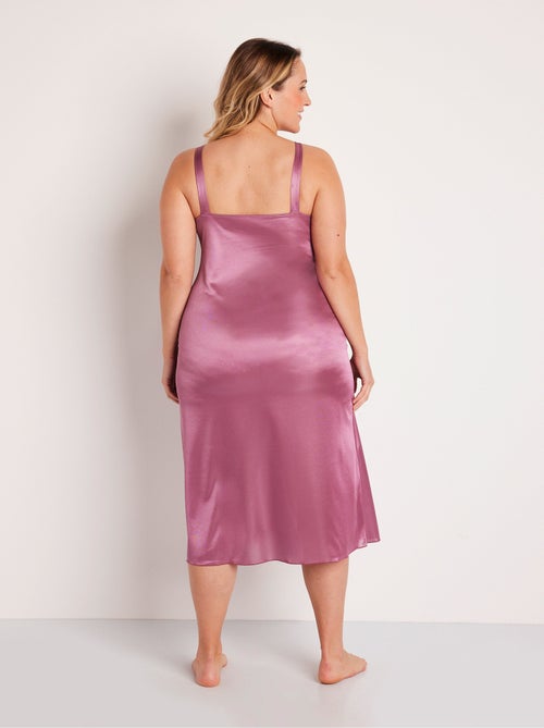 Nuisette maille satinée et dentelle - Afibel - Kiabi